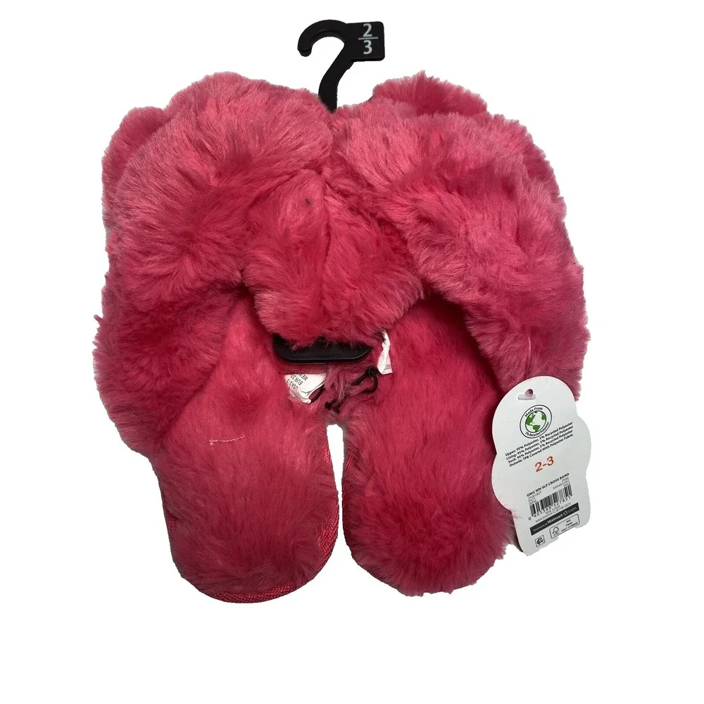 wonder nation girls pink sandal‎ slippers hard sole size 2-3